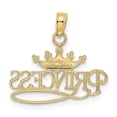 thumbnail image 4 of FB Jewels 10K Yellow Gold Princess with White Crown Pendant, 4 of 4