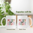 thumbnail image 6 of Christmas Merry And Bright Coffee Mugs, Colorful Merry Winter Festival Ceramic Coffee Mug, Christmas Holiday Drinking Party Mugs for Table Decortaions, 11oz Ceramic Cup White, 6 of 6