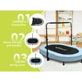 thumbnail image 7 of 56" Foldable Kids Trampoline with Adjustable Handle, Double Toddler Trampolines Indoor/Outdoor, Weight Capacity 220 LBS, 7 of 7