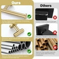 thumbnail image 2 of Brushed Gold Towel Bar Set 10 Pieces Bathroom Hardware Accessories Set Towel Rack Set for Bathroom SUS304 Stainless Steel Toilet Paper Holder Wall Mounted, 23.6 Inch, 2 of 7