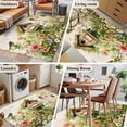 thumbnail image 5 of 3'x5' Area Rugs, Spring Floral Indoor Outdoor Area Rug for Living Room Bedroom, Birds Cabin Daisy Watercolor Botanical Farmhouse Washable Bathroom Rugs Kitchen Floor Carpet Mats Home Decor Aesthetic, 5 of 8