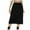 Black, variant on Mrat Wrap Skirt Women's Spring Summer Denim Work Dress Side Pocket Skirt Casual Mid-Length Skirt Mermaid Skirt S-133 Black S
