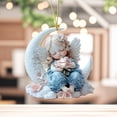 thumbnail image 4 of RKSTN Acrylic tags 3pcs Baby With 2D Flat Acrylic Key Chain Car Rearview Mirror Accessories Backpack Pendant, 4 of 5
