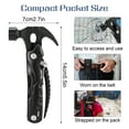 thumbnail image 2 of Qweryboo 12-in-1 Multitool Hammer, Safety Lock, Screwdriver Bits Set and Nylon Sheath, Multi Tool for Outdoor, Camping, Ideal Gifts for Father, Husband, Boyfriend, 2 of 7