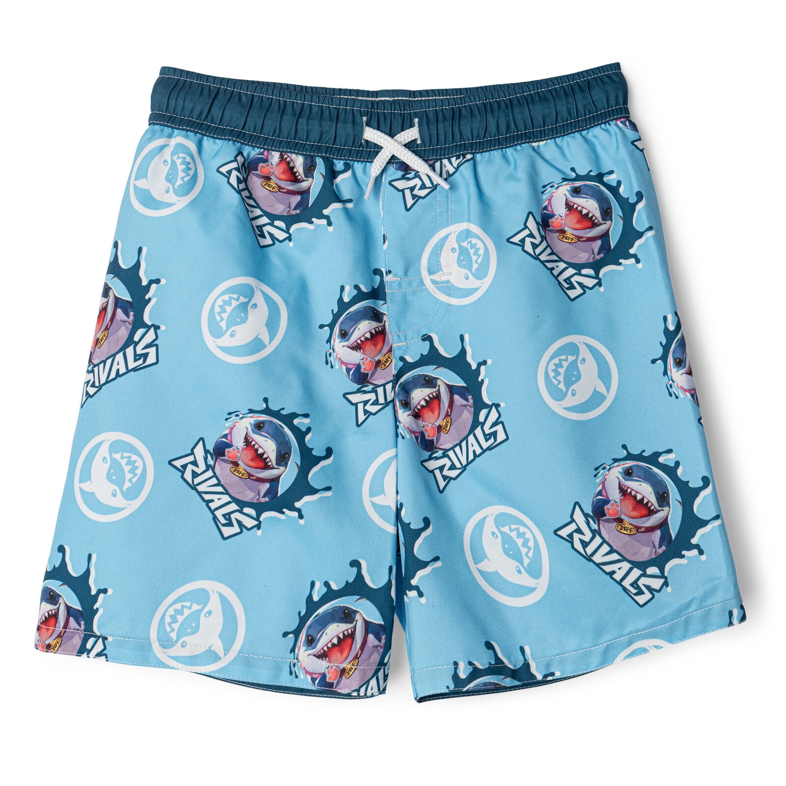 Marvel Rivals Little Boys' Swimwear 2-Piece Rashguard and Swim Trunks Set Jeff Landshark Blue