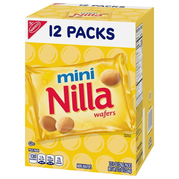 Nilla Wafers Mini Cookies Snack Packs