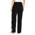 thumbnail image 3 of Picia USA Canada Flag Womens Soft Woven Cotton Elastic Waistband Sleep Pajama Pant Lounge Sleep Pant With Pockets And Drawstring-Large, 3 of 9