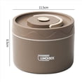 thumbnail image 4 of 2X Contenedor de Almuerzo Caliente para Alimentos,Contenedor de Almuerzo TéRmico de Acero Inoxidable Caja Bento TéRmica PortáTil Contenedor de Alimentos MarróN B, 4 of 6