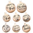 thumbnail image 1 of Baubles Ofensivos Divertidos Navidad Bauble Ofensivo (8pcs), 1 of 9