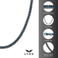 thumbnail image 5 of Metro Jewelry Blue Ion Plated Two Tone Stainless Steel 5MM Foxtail Chain Necklace - 18 Inch, 5 of 8