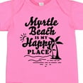 thumbnail image 4 of Inktastic Myrtle Beach is My Happy Place with Palm Trees Boys or Girls Baby Bodysuit, 4 of 5