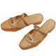 thumbnail image 4 of Pantuflas planas con punta envolvente para mujer, elegantes, suaves, ligeras, sin espalda, zapatos planos para exteriores, marrón, 37, 235mm/9,25 pulgadas, 4 of 8