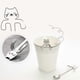 thumbnail image 4 of 2pcs Stainless Steel Spoon Cartoon Cat Long Handle Lovely Dessert Soup Flatware3, 4 of 5