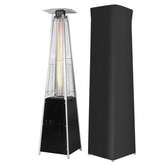 Fire Sense Patio Heater with Wheel Electronic Ignition System