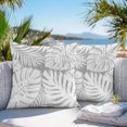 thumbnail image 3 of Throw Pillow Covers 26x26 Inch Set of 2, Palm Tree Monstera Waterproof Outdoor Pillow Covers, Slate Gray Ash Leaf Boho Botanical Tropical Decorative Cushion Pillowcases for Patio Garden Couch Bed, 3 of 9
