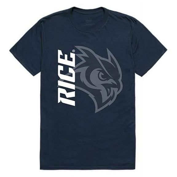 W Republic Apparel 515-172-BGT-02 Rice University Ghost Tee, Navy - Medium