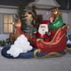 thumbnail image 2 of Papá Noel inflable en trineo con dibujos animados de gemas de 2,1 m con luces LED, 2 of 5
