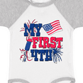 thumbnail image 4 of Inktastic My First 4th with American Flag Rocket and Fireworks Boys or Girls Baby Bodysuit, 4 of 5