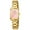 GoldPink, variant on Watches for Women Luxury Ladies Quartz Wrist Watches Stainless Steel Bracelet,Waterproof Square Ladies Watches Mother's Day Gifts for Women
