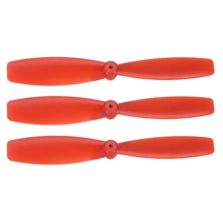 Uxcell 3 Set 55mm/2 Inch Propeller RC Propellers 2-Vane Blades Props for Lightweight Drones Motor Special Prop Accessories, Red