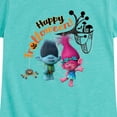 thumbnail image 3 of Trolls Movie - Halloween - Poppy & Branch - Happy Trolloween - Toddler And Youth Girls Short Sleeve Graphic T-Shirt, 3 of 5