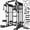 Black SM4, variant on GOIMU SM4 Smith Machine Power Cage, 2500 lbs Multi‑Function Home Gym with Dual Pulley System, Lat Pulldown & Low Row, Anti‑Derailment Pulley, Weight Storage & Full Training Attachments