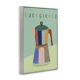 thumbnail image 3 of Stupell Industries Buongiorno Espresso Coffeepot Gray Framed Giclee Art design by EMILY NAVAS, 18 x 12, 3 of 8