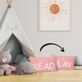 thumbnail image 4 of Kids Playroom Decor,Classroom Pillows Cover,Let''s Read Play Decorative 12 x 20 Throw Pillow Cover,Lets Play Read Kids Reading Corner Room Playroom Nursery Decor Reversible Pillowcase (Pink), 4 of 5