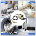 thumbnail image 3 of Graflsoa Nettoyeur à Vapeur Haute Pression 2500W avec Chauffage Rapide en 15s, Température de 105°C, 6 Réglages Réglables, Réservoir de 1100ml, Multifonction pour Cuisine, Salle de Bain et Nettoyage de la Maison, Gris, Prise US 110V, 3 of 7