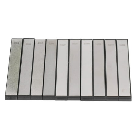 

10PCS Bar Type Sharpening Stone Knife Whetstone Set for Trimming and Polishing Multiple Grits