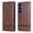 Brown, variant on TECH CIRCLE for Samsung Galaxy A37 5G Wallet Case PU Leather TPU Bumper Card Slots Hands-Free Kickstand Magnetic Closure Shockproof Flip Folio Cover for Samsung A37 5G,Black