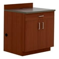 thumbnail image 3 of Safco Two Doors/One Drawer/One Adjustable Shelf Base Cabinet Mahogany/Slate 1701MH, 3 of 3