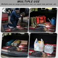 thumbnail image 3 of HUIACONG Vintage Compass Mountain Print Car Trunk Mat, Stitched Edge Polyester 29" x 39", Non-Skid Stain Resistant All Season Cargo Liner, Quick Install Universal Fit for SUVs, 3 of 7
