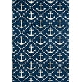 thumbnail image 1 of Momeni Rugs BAJA0BAJ16NVY5376 Baja Collection Contemporary Indoor Outdoor Area Rug, 5`3"x7`6", Navy Blue, 1 of 1