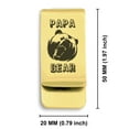 thumbnail image 2 of Stainless Steel Papa Bear Classic Slim Money Clip Credit Card Holder, 2 of 2
