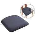 thumbnail image 4 of Forro de asiento 2 Fundas Para Sillas De Comedor, Fundas Para Asientos De Sillas De Comedor, Extraíbles, Gris Oscuro Fanmusic Forro de asiento, 4 of 7