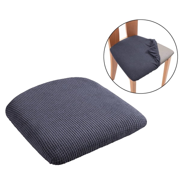 Fansu Funda De Asiento De Silla Comedor 1 2 4 6 Piezas, Color Sólido Fundas Para Asiento De Sillas Elástica Terciopelo Fundas Para Sillas Sin Respaldo