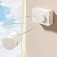 thumbnail image 2 of Indoor Retractable Clothesline,Anti-Sag Outdoor Clothesline, Lifting Clothes for Drying Laundry Line Wall-Mounted, White, 2 of 7