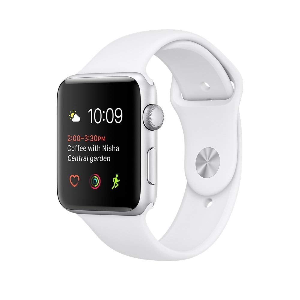 Apple Watch Series 3 GPS Silver 38mm White Sport Band Walmart