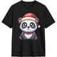 thumbnail image 2 of A Christmas Cartoon Panda Men's Cotton T-Shirts Casual Basic Crew Neck Tshirts Short Sleeve Fashion Tee Shirts,, 2 of 6
