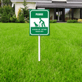 thumbnail image 3 of Eveokoki Please Clean Up After Your Dog 8.8" x 7" Yard Sign with Metal Stakes, UVresistance, Waterproof, Non-Fading, Easy to Install No Pooping Dog Lawn Sign, 3 of 6