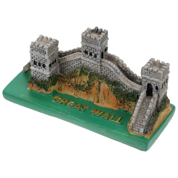 1 pieza de decoración para acuario, figura de resina de la Gran Muralla.