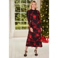thumbnail image 6 of Joe Browns Women's Plus Size Stretch Knit Mockneck Maxi Dress, 6 of 6