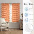 thumbnail image 5 of Bohemia Flowers Sheer Curtains 63 Inch Length 2 Panels Set, Vintage Country Floral Plants Orange Voile Window Treatment Rod Pocket Curtains Sheers Drapes for Bedroom/Living Room/Kitchen 52x"63"x2, 5 of 8