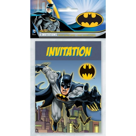  Batman  Invitations 8ct Walmart  com