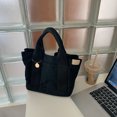 thumbnail image 1 of Niche All-match Canvas Handbag Women‘s  New Japanese Style Simple Large Capacity Tote Commuter Lunch Bag Trendy, 1 of 5