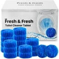 thumbnail image 3 of Fresh & Fresh Disposable Toilet Bowl Cleaners(25 Tablets) Odor Eliminator, Fresh Scent, Multipurpose Residential and commercial Toilet Cleaners 2-3 week Lasting Toilet Bowl Cleaner, 3 of 9