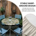 thumbnail image 4 of Round Fitted Tablecloth with Elastic Edge, Sage Green Fall Waterproof Table Cloth Table Cover for 45"-54" Tables, Pumpkins Wreath Rustic Thanksgiving Tablecloths for Dining Picnic Party Outdoor, 4 of 9