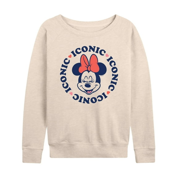 Mickey & Friends - Minnie Iconic Repeated - Women's Lightweight French Terry Long Sleeve Shirt