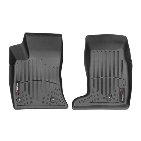 WeatherTech Custom Fit FloorLiners compatible with 2006-2009 Cadillac SRX - 1st Row (Driver & Passenger), Black